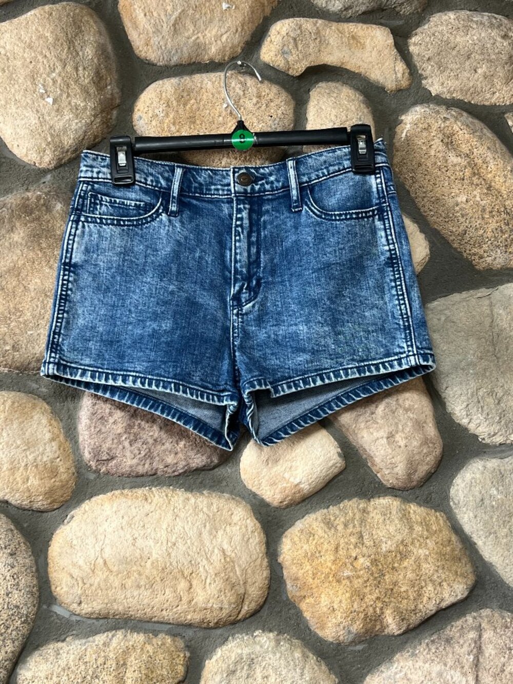 Hollister California Denim Shorts Size 26 Light Wash High Rise Summer